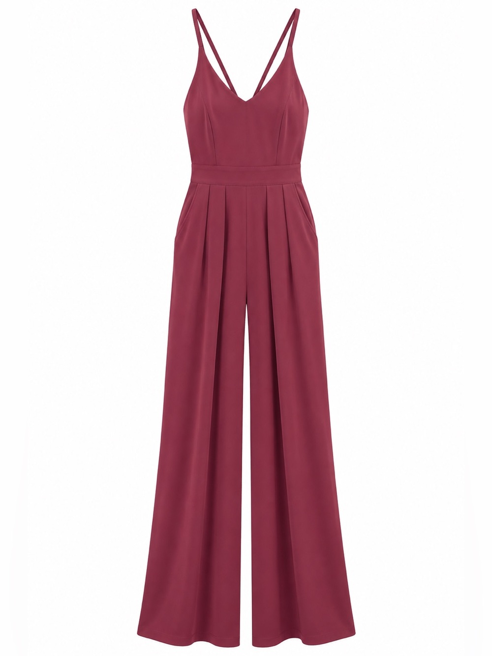 NWT Halara Breezeful Wide Leg Jumpsuit Amaranth Size Small